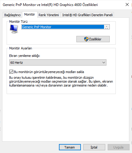 monitor type