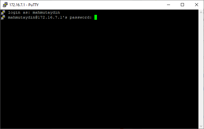 TRUBA PUTTY LOGIN