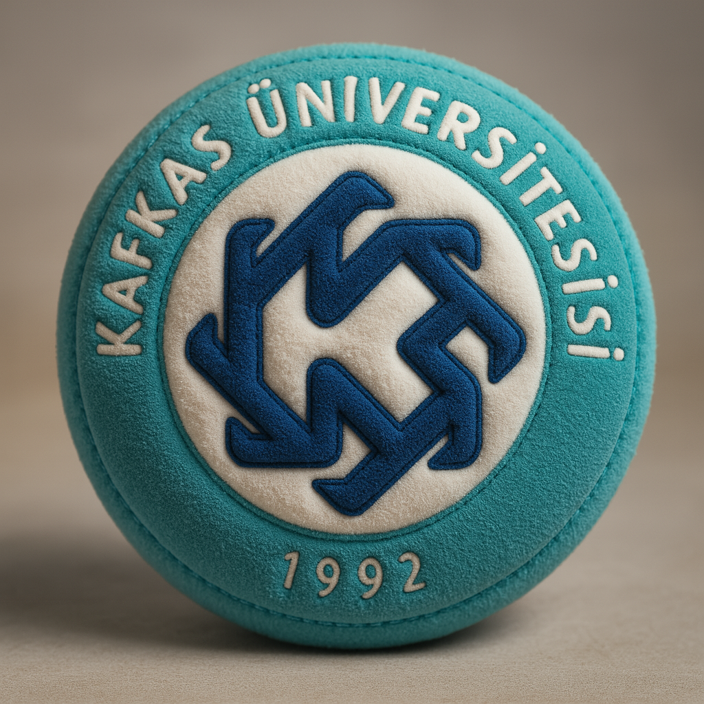 Transform the logo into a hyper-realistic three-dimensional plush-style representation